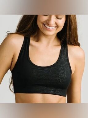 Zyia Active Black Bomber Bra Size M